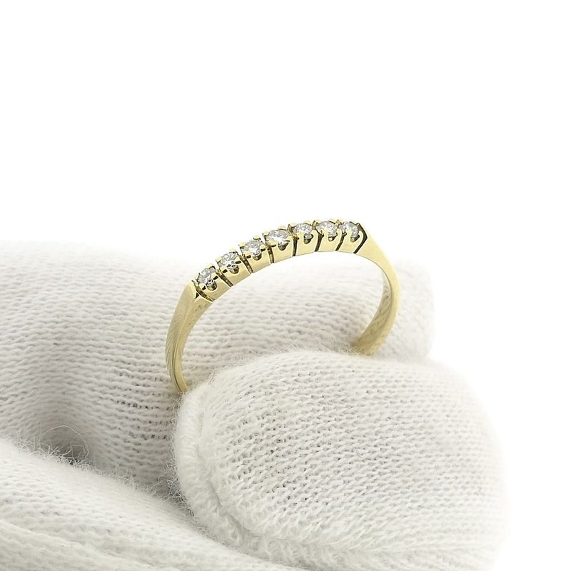 Image 7 of Gold ring with diamond | 0.14 ct.