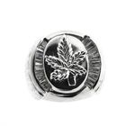 Image 3 of Silver men's ring | Cannabis leaf