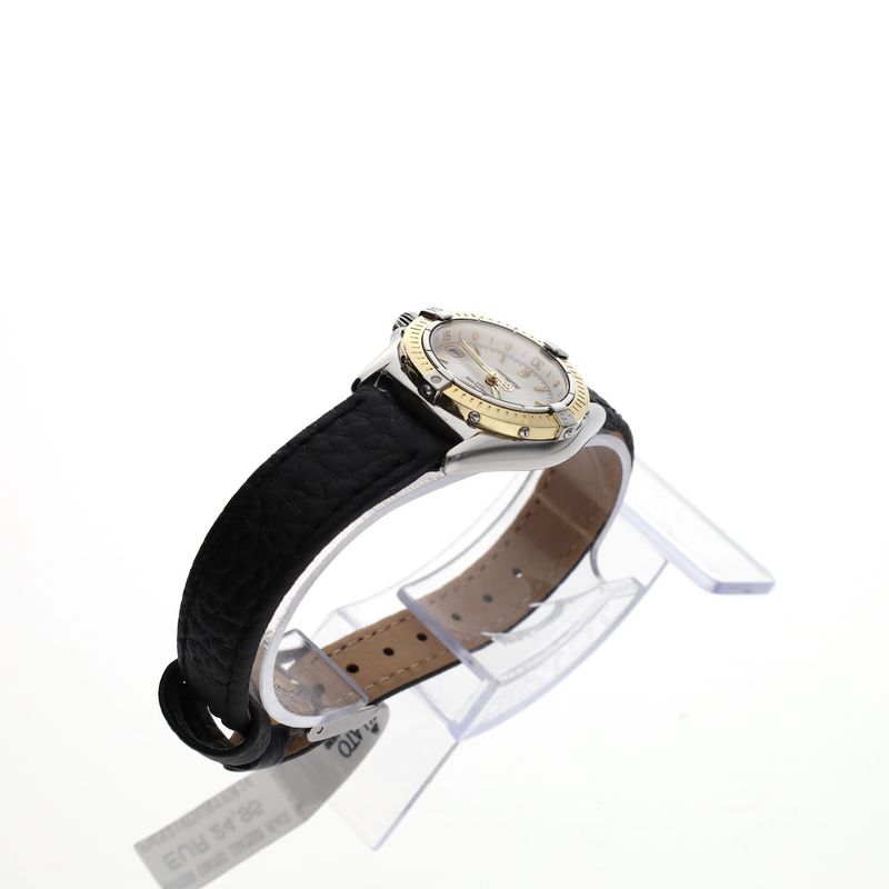 Image 7 of Breitling Callistino 'Mother of Pearl' D52045; 18k gold/steel women's watch