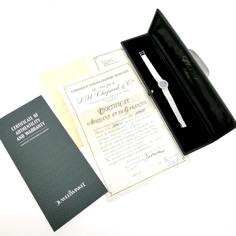 Image 11 of Chopard Geneva Cocktail Watch 2795/1; Vintage 18k white gold women's watch with diamonds