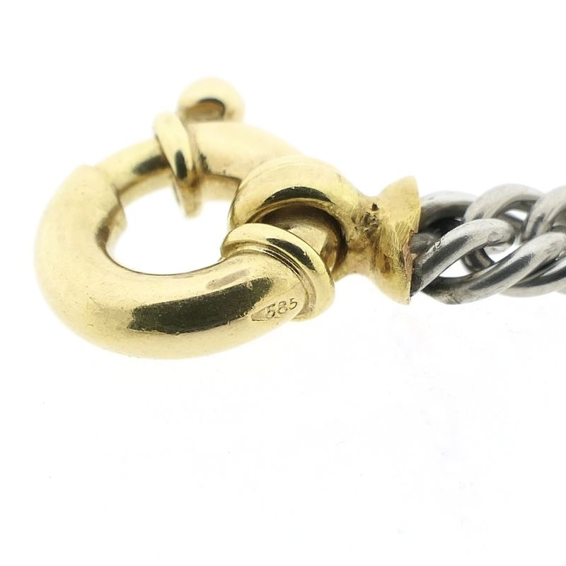 Image 7 of Bicolor gourmet link necklace; Choker