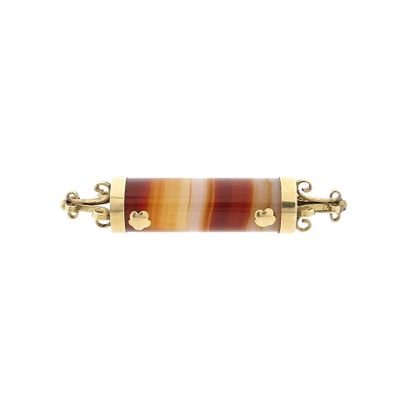 Image 1 of 14 Karat Gold Brooch with Bandagate
