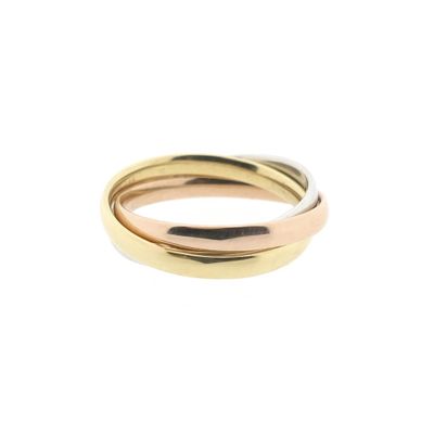 Tricolor gold trinity ring Image 2 of Tricolor gold trinity ring