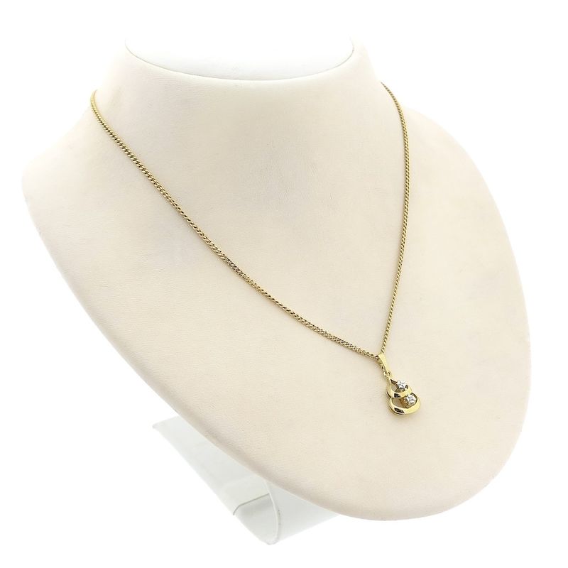 Image 4 of Golden fantasy pendant with diamond | 0.01 ct.