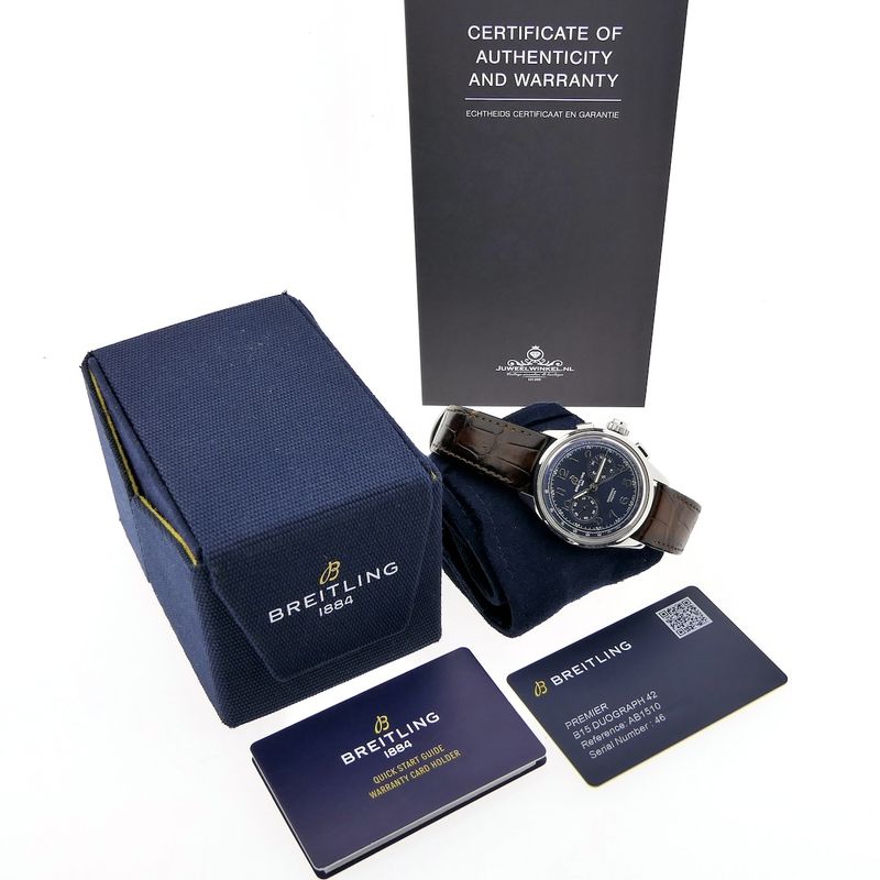 Image 3 of Breitling Premier B15 Duograph AB1510; Chronograph men's watch