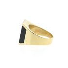 Image 7 of Gold men's signet ring with onyx