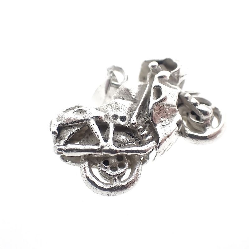 Image 4 of Silver pendant of a motorcycle