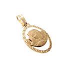Image 5 of 18 carat gold oval pendant of Mary