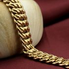 Image 2 of 18K Gold fantasy link bracelet | 19 cm