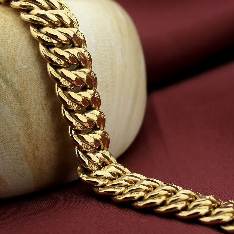 Image 2 of 18K Gold fantasy link bracelet | 19 cm