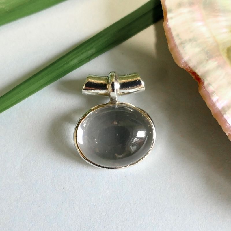 Image 2 of Silver pendant with glass ball