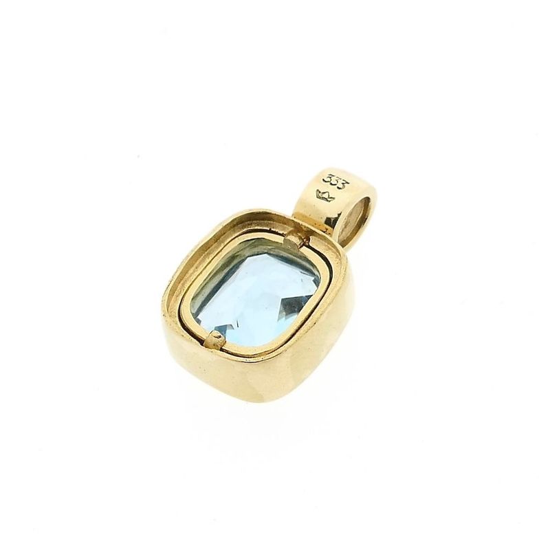 Image 5 of 8 Carat Pendant with Aquamarine