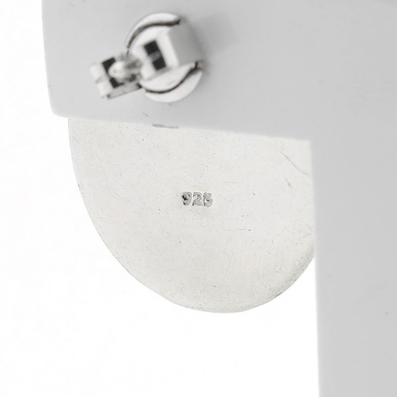 Image 5 of Silver fantasy stud earrings; artistic