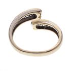 Image 1 of Two-tone gold ring with diamonds; 0.12 ct.