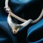 Image 2 of Silver necklace with pendant | 43.5 cm