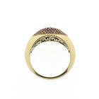 Image 6 of Gold ring pavé with pink tourmaline