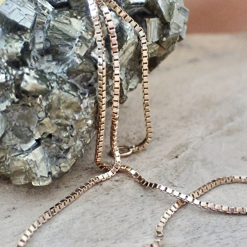 Image 2 of Rose gold Venetian link chain
