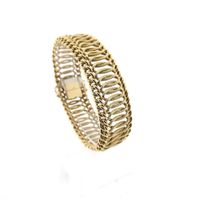 Golden French gourmet bracelet
