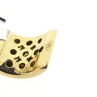 Image 8 of Two-tone gold hinged hoop earrings, pavé, with diamonds; approx. 0.51 ct.