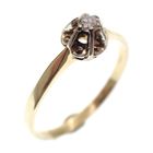 Image 1 of Gold solitaire ring with diamond 0.09 ct.