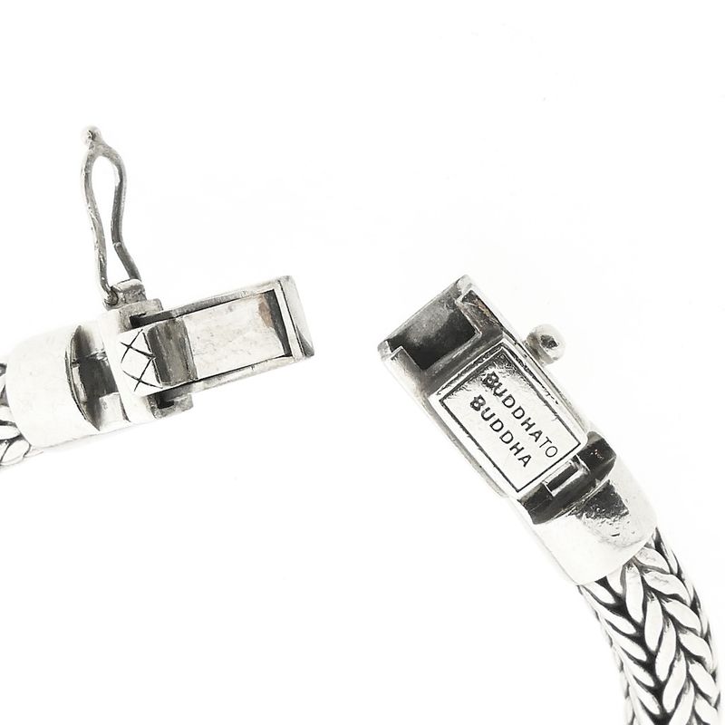 Image 5 of Silver Buddha to Buddha bracelet; Ellen | 19 cm