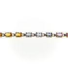 Image 7 of Gold bracelet with colored sapphire | 18.5 cm