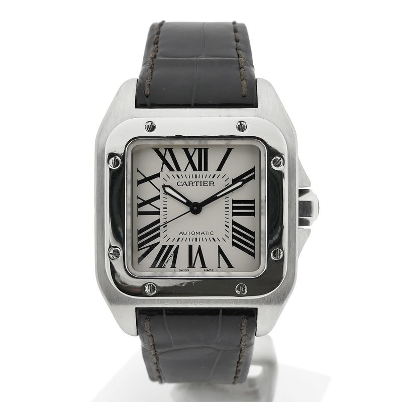 Image 1 of Cartier Santos 100 'Medium' Automatic 2878; Unisex watch