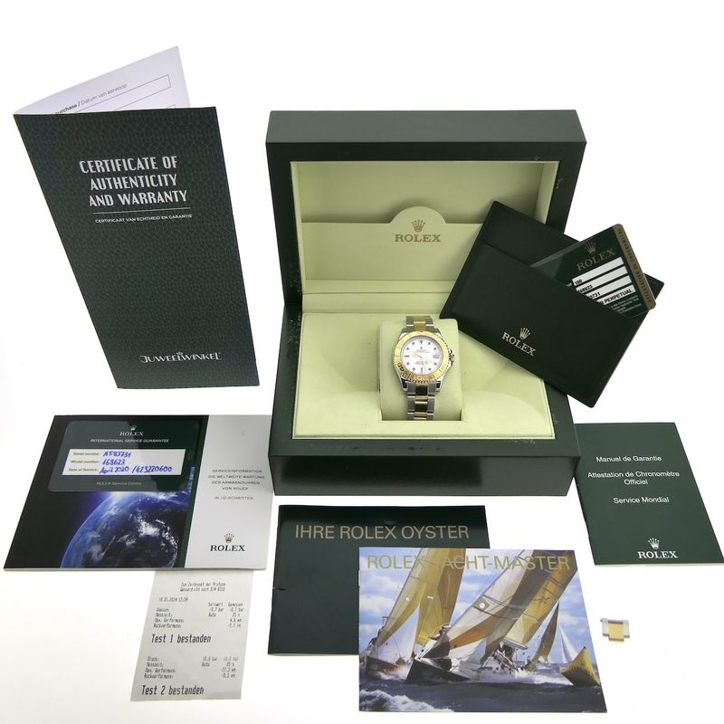 Image 4 of Rolex Yachtmaster 168623; 18k gold/steel watch