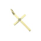 Image 8 of Gold pendant of a cross with diamond | 0.01 ct.
