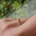 Image 8 of Gold engagement ring with zirconia
