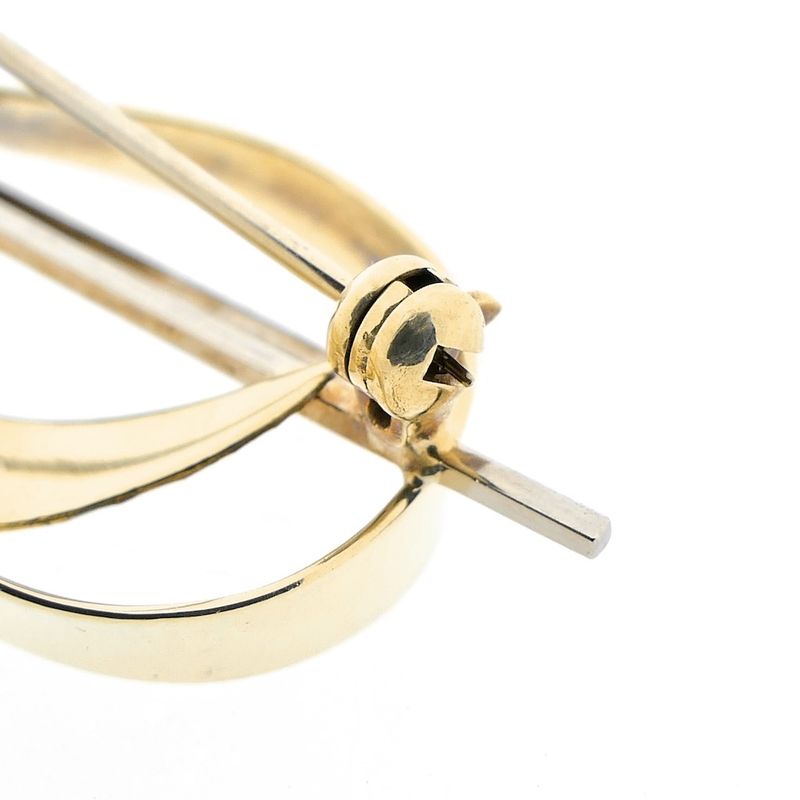 Image 7 of Two-tone fantasy brooch with diamond | 0.05 ct.