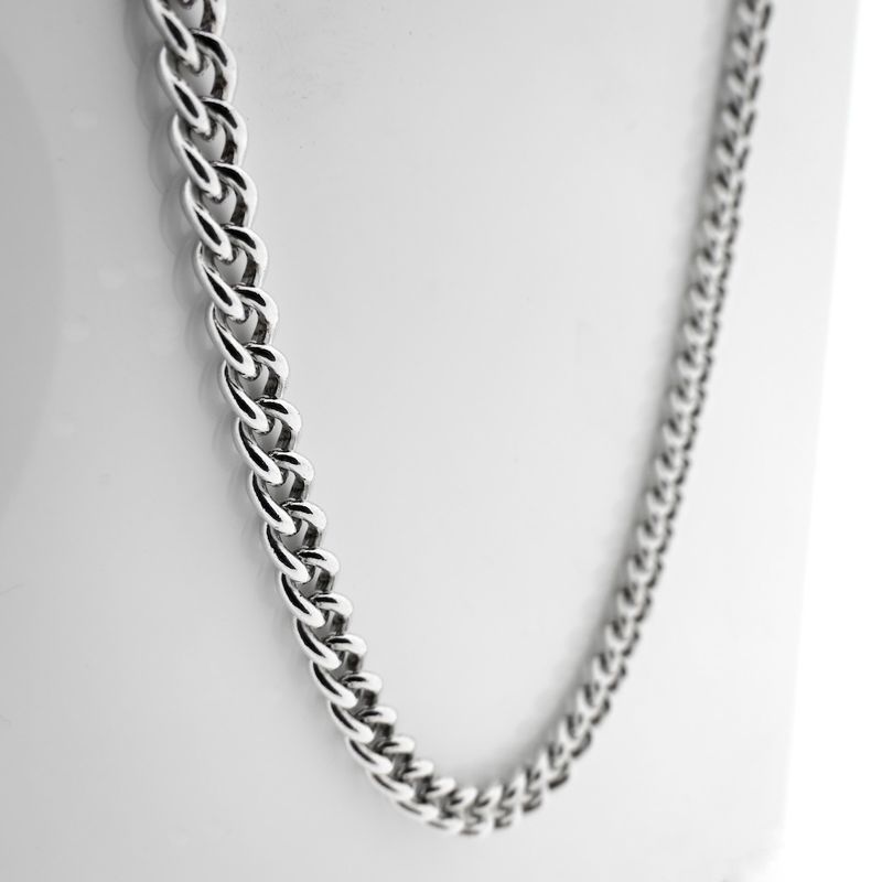 Image 5 of Silver gourmet link chain.