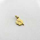 Image 8 of Gold four-leaf clover charm