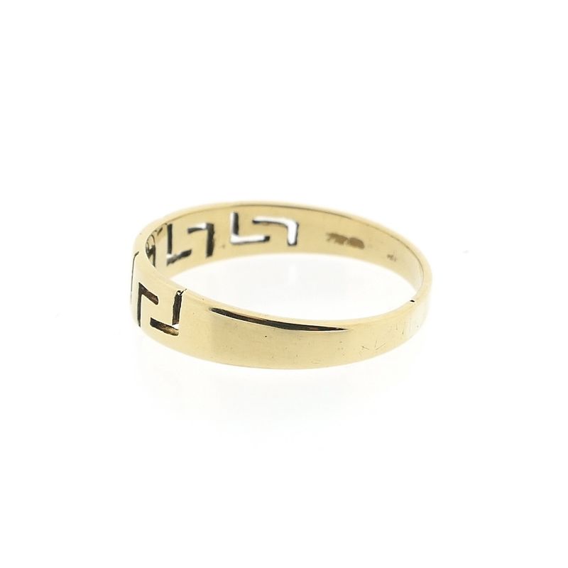 Image 7 of Vintage gold ring with meander pattern