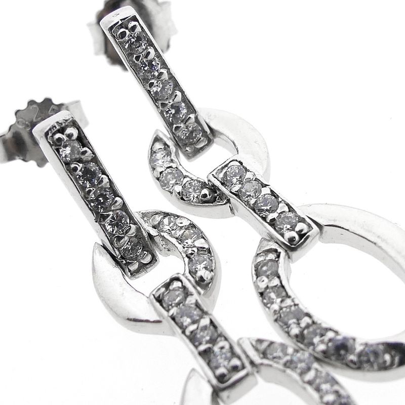 Image 6 of Silver earrings with zirconia