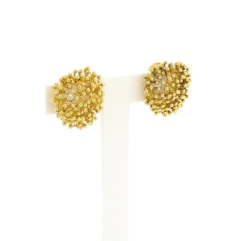 Image 3 of 14K Yellow Gold Clip-On Earrings