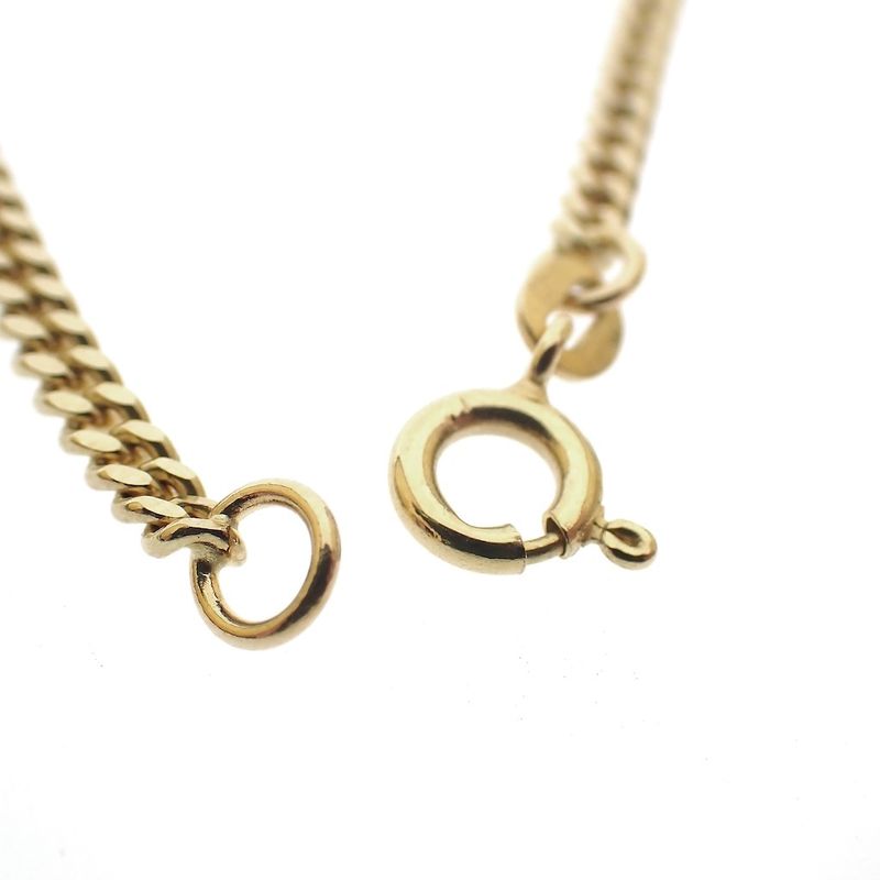 Image 3 of 18K Gold Flat Gourmet Link Chain | 51 cm