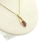 Image 9 of 18 carat gold pendant with pink tourmaline