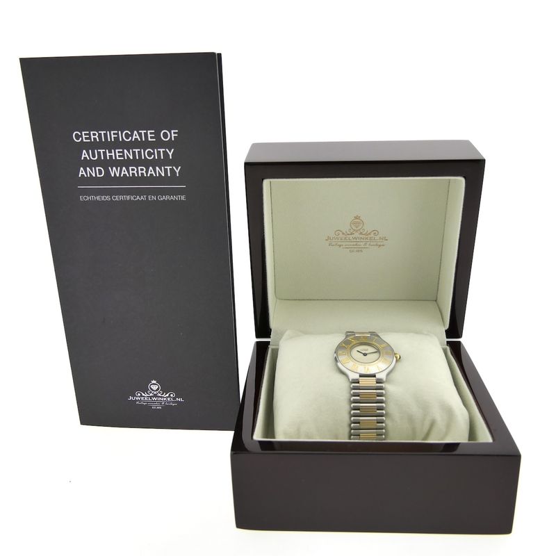 Image 4 of Cartier Must 21; Gold/steel women's watch