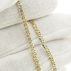 Image 7 of Two-tone gold navy link bracelet