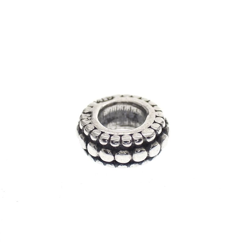 Image 3 of Pandora spacer; Silver; Beads