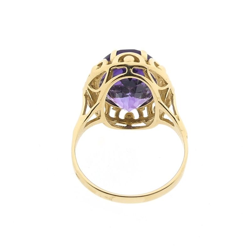 Image 5 of Gold ring with amethyst | Vintage