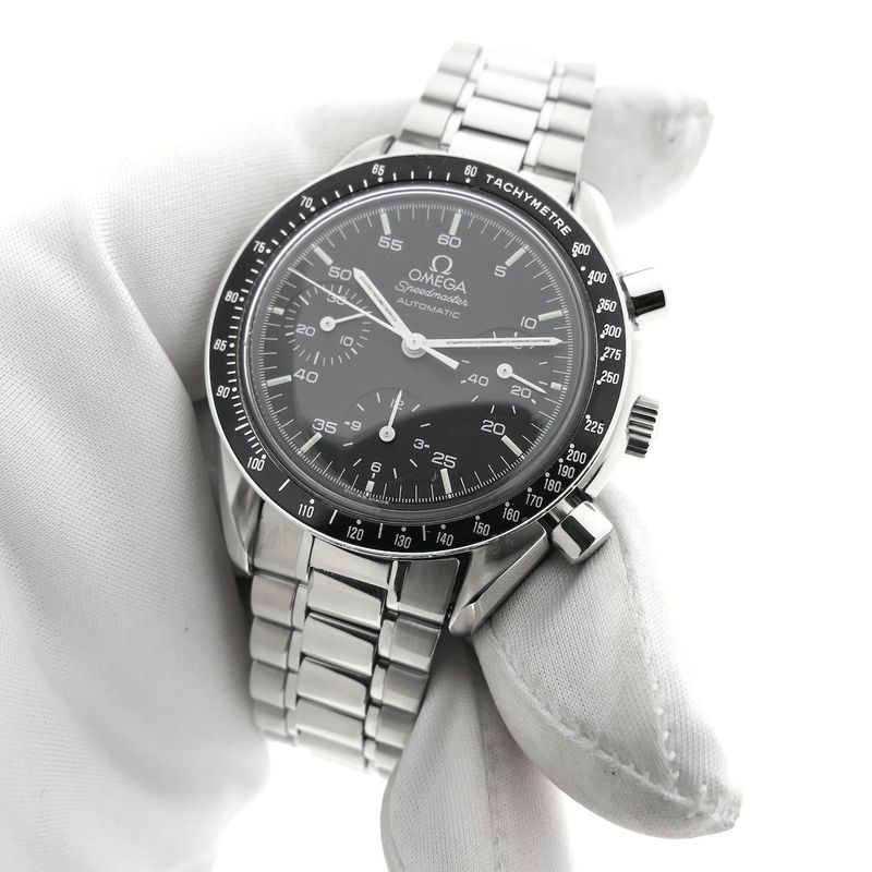 Image 6 of Omega Speedmaster Reduced; Automatic Chronograph watch