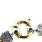 Afbeelding 5 van Tricolor gouden schakelketting met zirconia