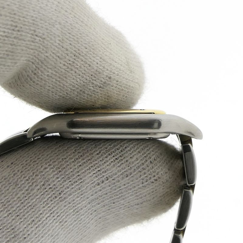 Image 10 of Cartier Panthère '2 Row'; 18k gold/steel women's watch