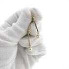 Image 7 of Gold earrings with pearl