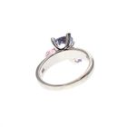 Image 3 of Silver cluster ring with large pastel zirconias