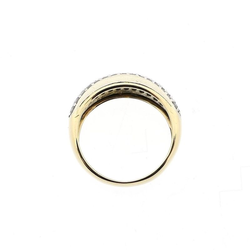 Image 5 of Golden Pavé Ring with Zirconia