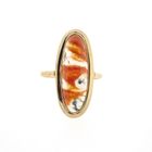Image 5 of Gold ring with moss agate | Vintage