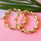 Image 2 of Gold spiral earrings
